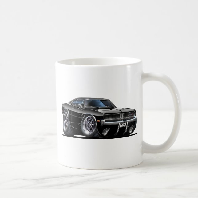 Dodge-Ladegerät-Schwarz-Auto Tasse (Rechts)