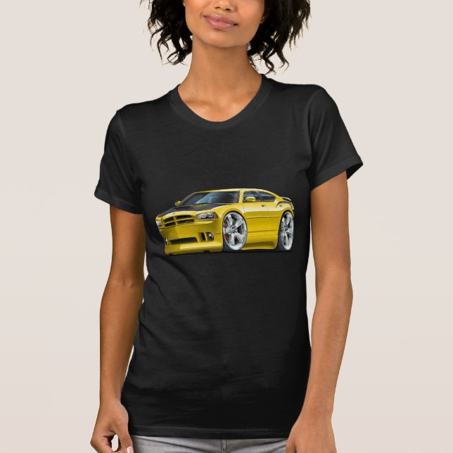 Dodge-Ladegerät-Superbienen-Gelb-Auto T-Shirt (Vorderseite)