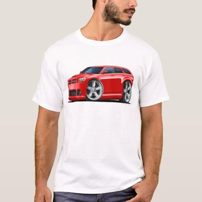 Dodge-Magnum-Rot-Auto T-Shirt (Vorderseite)