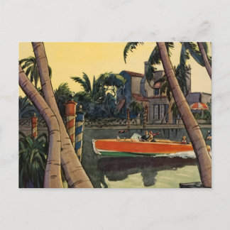 Dodge Motor Speed Boat Jungle Edward Wilson Postkarte