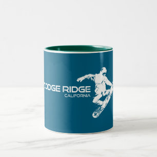 Dodge Ridge Mountain Resort Kalifornien Snowboarde Zweifarbige Tasse