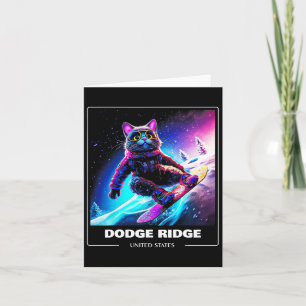 Dodge Ridge Staaten Skifahren Skifahren Karte