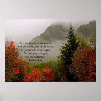 Dodge Road Nebel Print w/Scripture Verse Poster