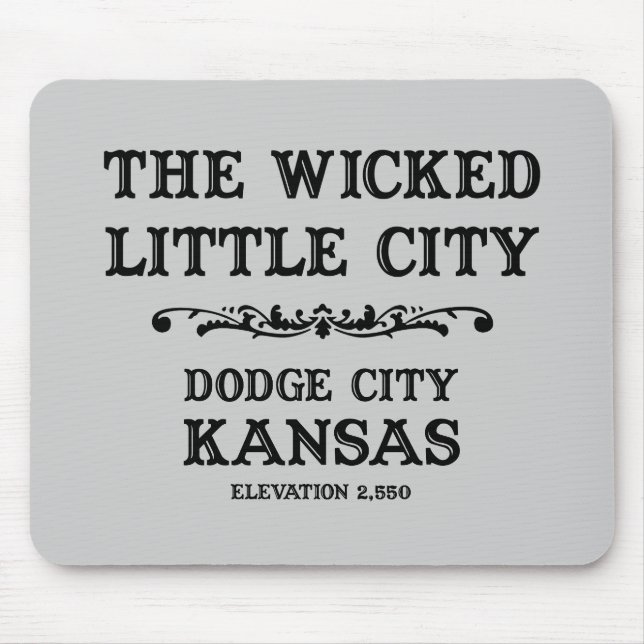 Dodge-Stadt Kansas Mousepad (Vorne)