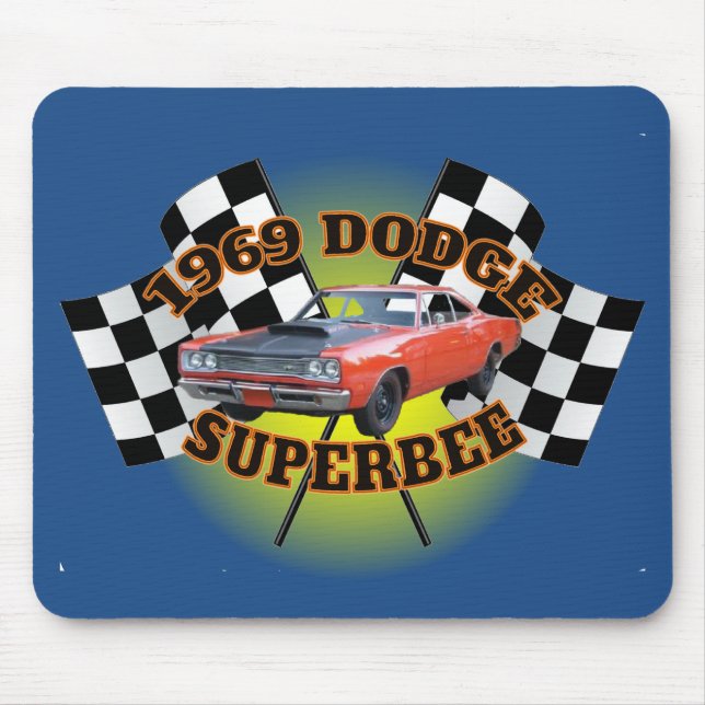 Dodge Superbee Mausunterlage 1969 Mousepad (Vorne)