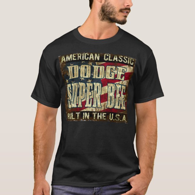 Dodge-Superbiene - klassisches Auto errichtet in T-Shirt (Vorderseite)