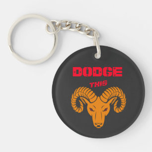 Dodge This Ram Aries Super Orange Sport Schlüsselanhänger