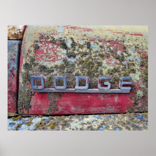 DODGE TRUCK HOOD EMBLEM 1947 POSTER