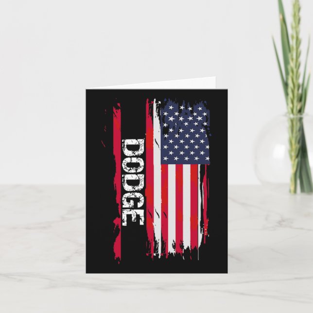Dodge-USA-Flagge Karte (Vorderseite)