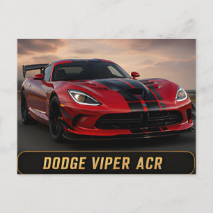Dodge Viper ACR Moderne amerikanische Hochleistung Postkarte