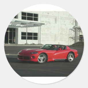 Dodge-Viper RT/10 Runder Aufkleber