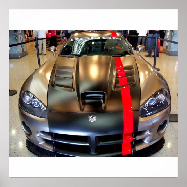 Dodge Viper SportsCar Ausstellungsraum Poster Foto (Vorne)