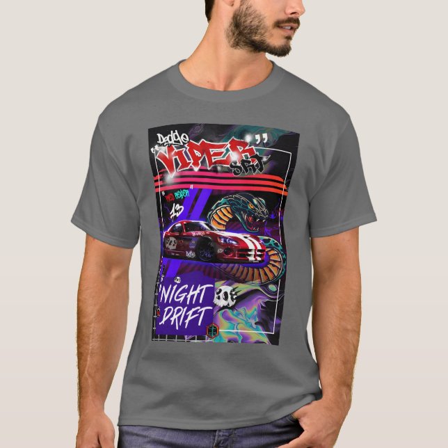Dodge Viper SRT lustig T-Shirt (Vorderseite)