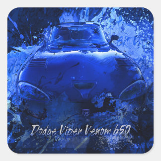Dodge Viper Venom 650 Quadratischer Aufkleber