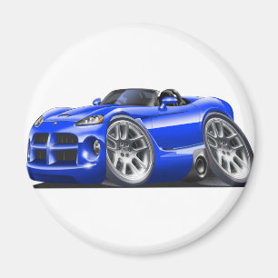 Dodge-Viperroadster-Blau-Auto Magnet