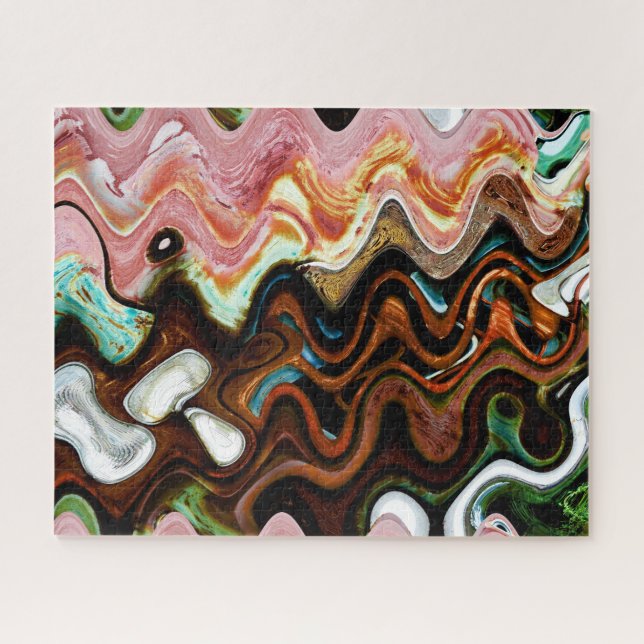 Dodge-Vorderseitenabstraktes, 2015% pipe% Puzzle (Horizontal)