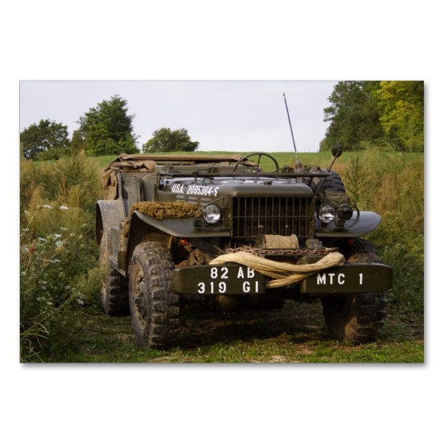 Dodge WC 57 Tischnummer (Vorderseite)