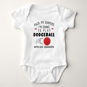 Dodgeball Baby Lustiger Dodgeball Opa Strampler