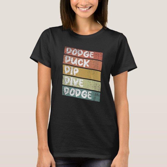 Dodgeball Ethusiast Sprichwort T-Shirt (Vorderseite)