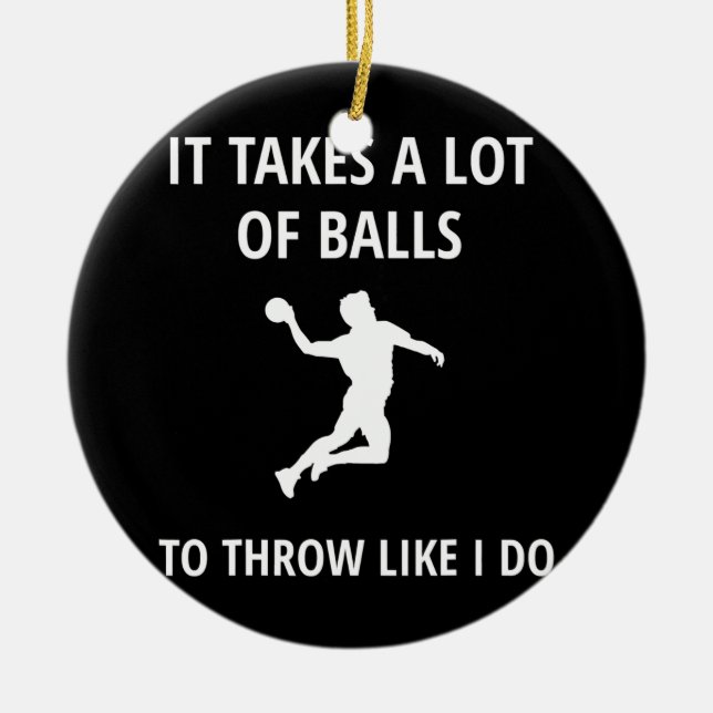 Dodgeball Gaga Ball Game  Keramik Ornament (Vorne)