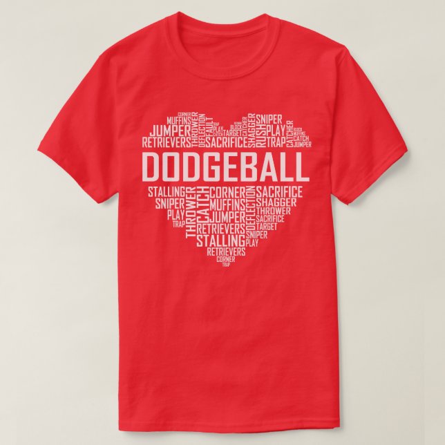 Dodgeball Heart T-Shirt (Design vorne)