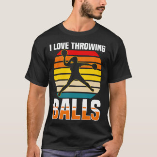 Dodgeball I Liebe Throwing Balls T-Shirt