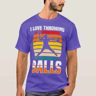 Dodgeball I Liebe Throwing Balls T-Shirt