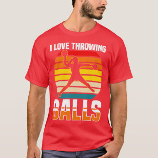 Dodgeball I Liebe Throwing Balls T-Shirt