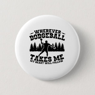 Dodgeball Player   Team Trainer Sportgeschenke Button