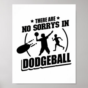 Dodgeball Player   Team Trainer Sportgeschenke Poster