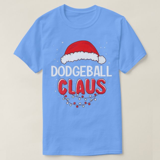 Dodgeball Santa Claus Weihnachten Matching Costume T-Shirt (Design vorne)