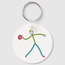 Dodgeball-Stockmann Schlüsselanhänger
