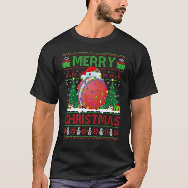 Dodgeball   Xmas Tree Ugly Santa Dodgeball Christm T-Shirt (Vorderseite)