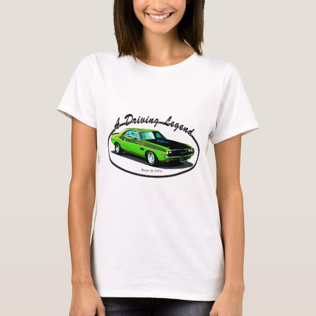 Dodgeherausforderer 1970 T-Shirt (Vorderseite)