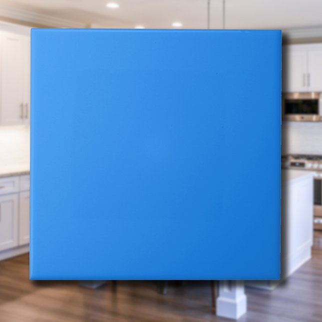 Dodger Blue Solid Color | Classic | elegant Fliese (Von Creator hochgeladen)