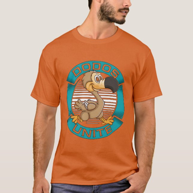 Dodo Bird Dodos Unite Flightless Etinct Birds vint T-Shirt (Vorderseite)