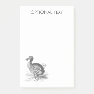 Dodo Bird-Illustration Post-it Klebezettel