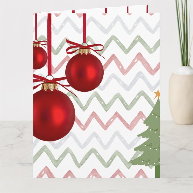 Dodo Craft Studio: Frohe Weihnachtswünsche.  Karte (Vorderseite)