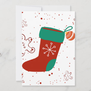 Dodo Craft Studio Süße Weihnachtsstrumpf Feiertage Einladung