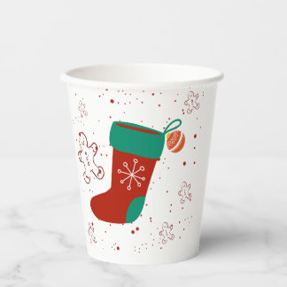 Dodo Craft Studio Süße Weihnachtsstrumpf Feiertage Pappbecher