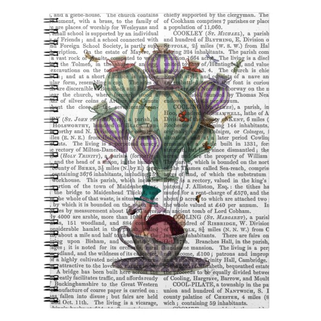 Dodo in Teacup mit Libellen Notizblock (Vorderseite)