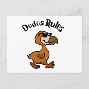 Dodo-Regeln   Hintergrundfarbe auswählen Postkarte