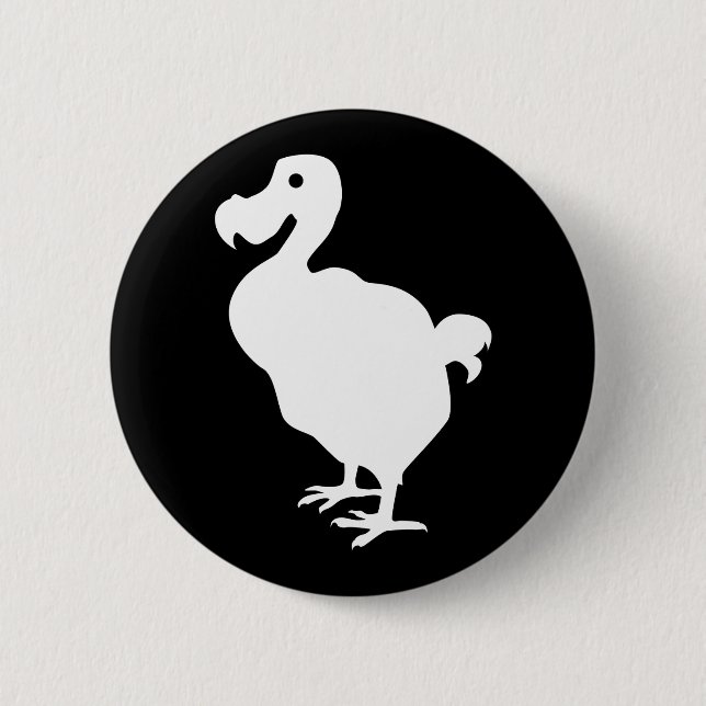 Dodo-Silhouette Button (Vorderseite)