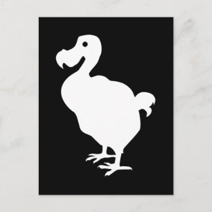Dodo-Silhouette Postkarte