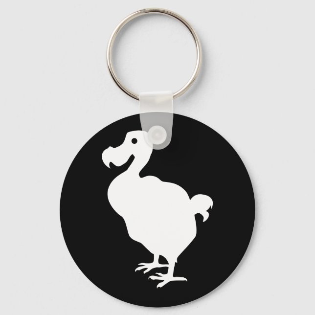 Dodo-Silhouette Schlüsselanhänger (Vorderseite)