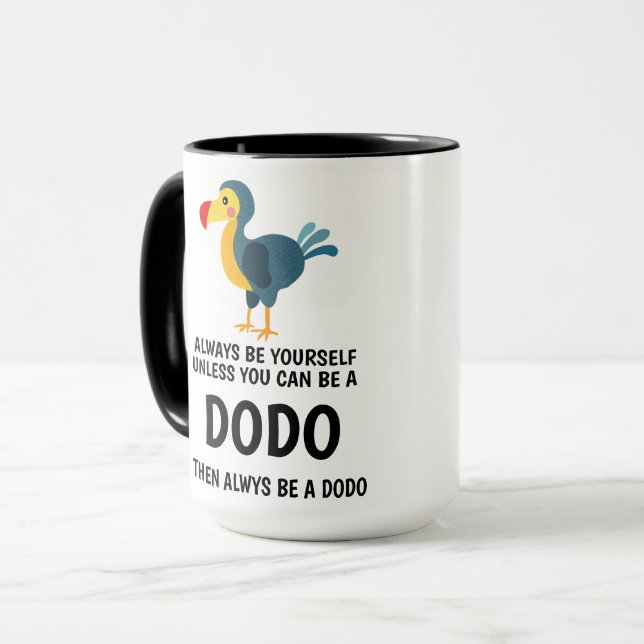 Dodo Special Zitate Zwei-Tone-Kaffee-Tasse Tasse (Vorderseite Links)