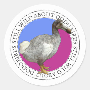 Dodo-Vogel-Aufkleber Runder Aufkleber