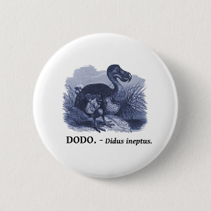Dodo-Vogel (Didus ineptus) Button