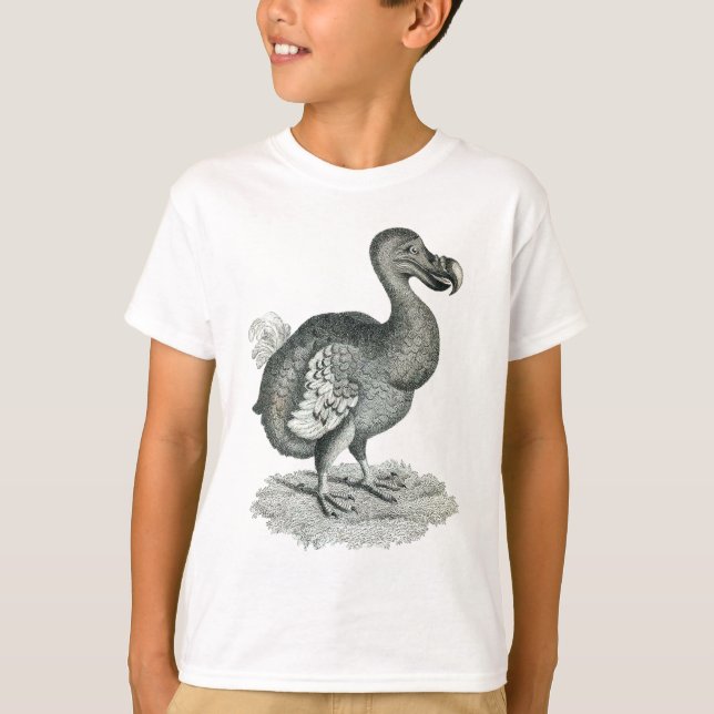 DoDo-Vogel-Druck T-Shirt (Vorderseite)
