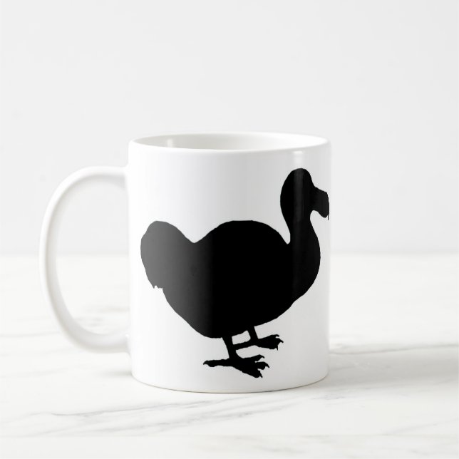 Dodo-Vogel-Silhouette Tasse (Links)